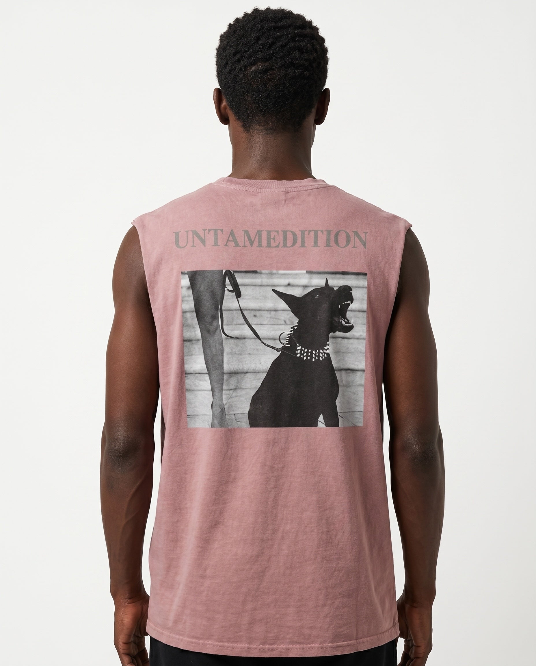Distressed Sleeveless — Pink