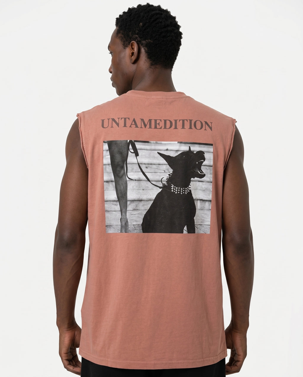 Distressed Sleeveless — Pink