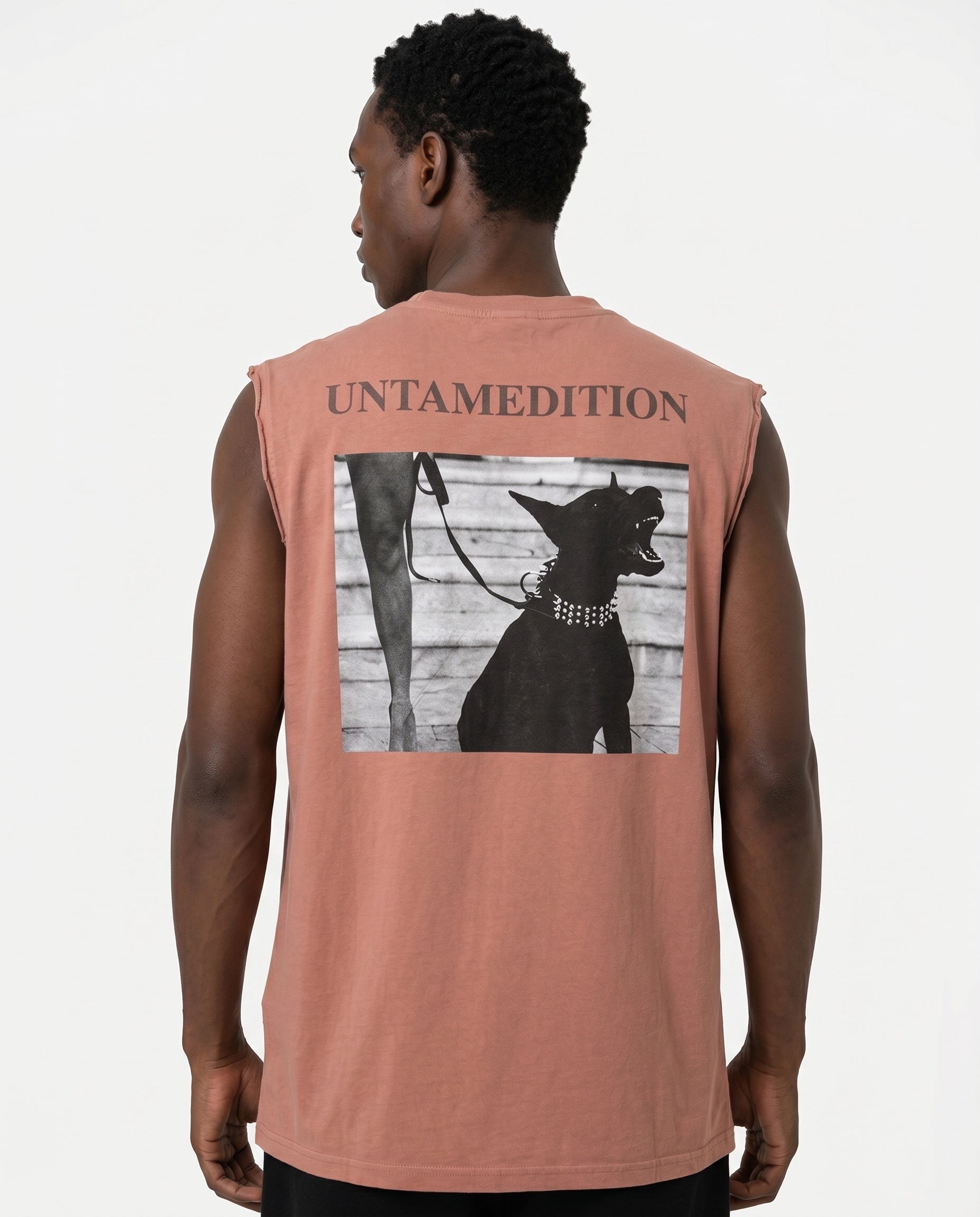 Distressed Sleeveless — Pink