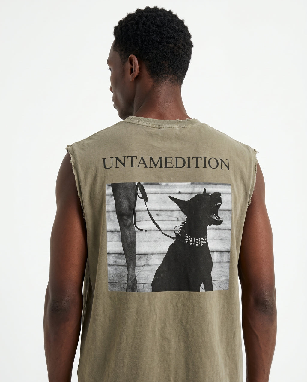 Distressed Sleeveless — Grey