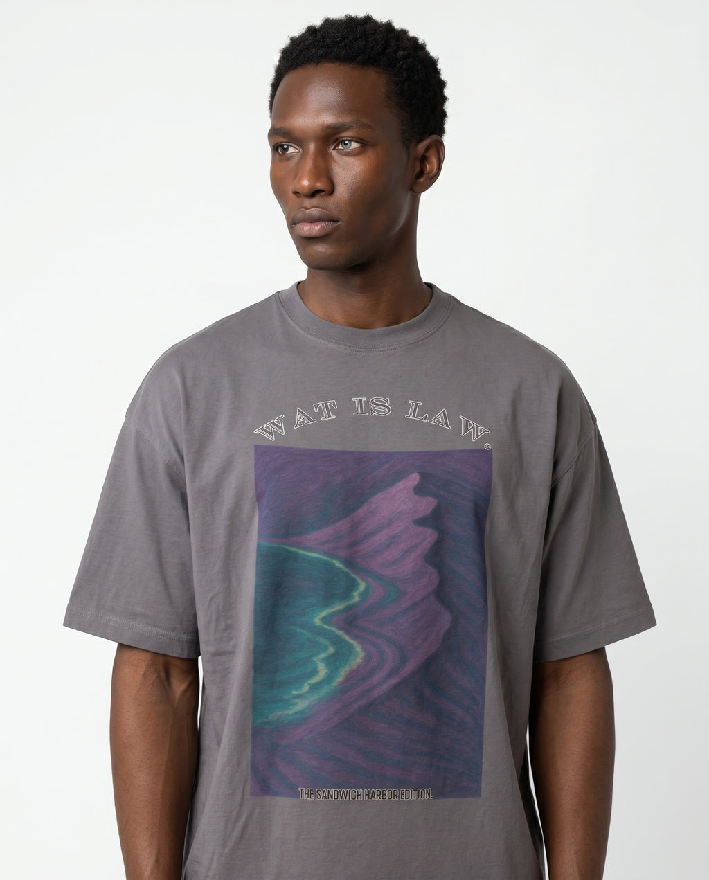 Sandwich Harbor CrewNeck — Grey/Purple