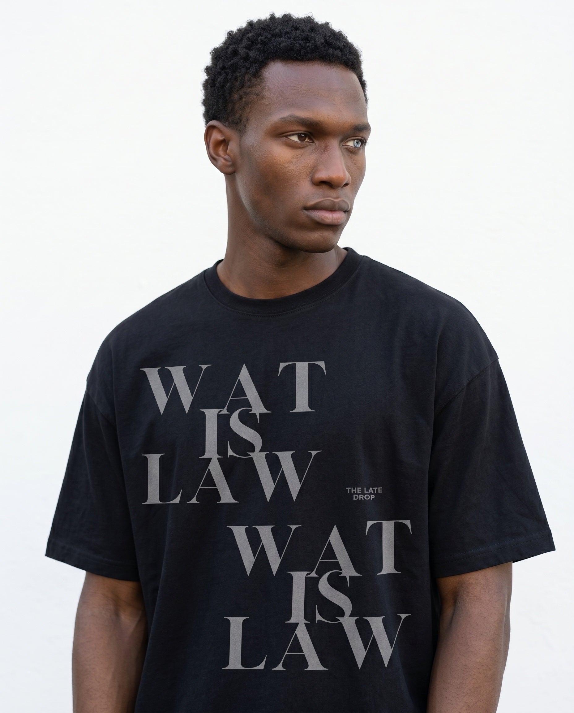WAT IS LAW CrewNeck — Black