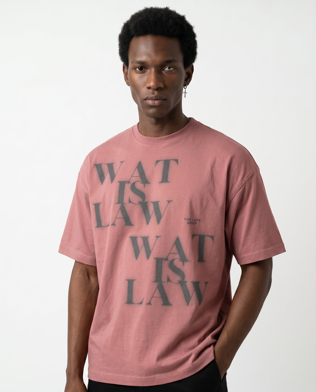 WAT IS LAW CrewNeck — Pink