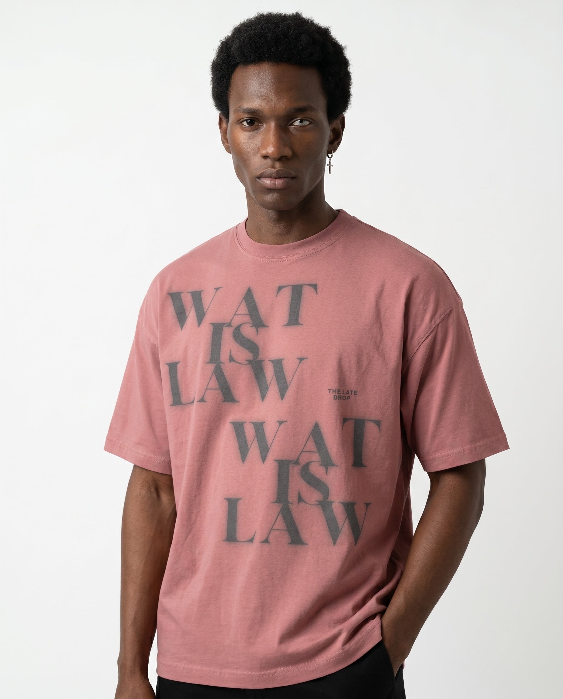 WAT IS LAW CrewNeck — Pink